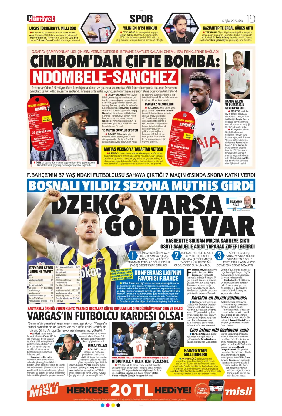 "Aslan'dan çifte bomba" | Sporun Manşetleri - 19 "Aslan'dan çifte bomba" | Sporun Manşetleri - 19