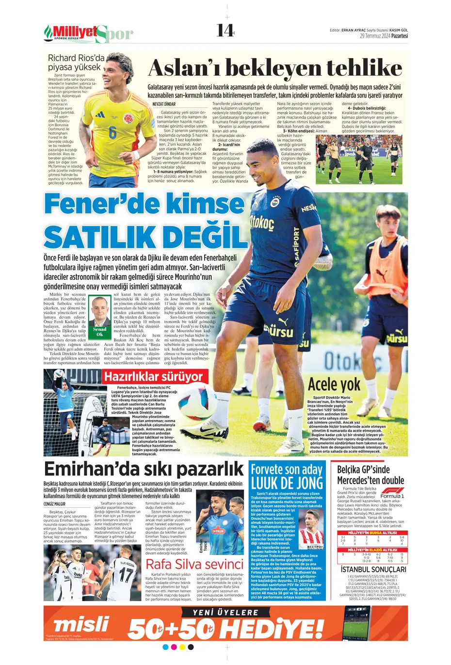 "Mourinho'nun prensi Kovacic" | Sporun manşetleri - 21 "Mourinho'nun prensi Kovacic" | Sporun manşetleri - 21
