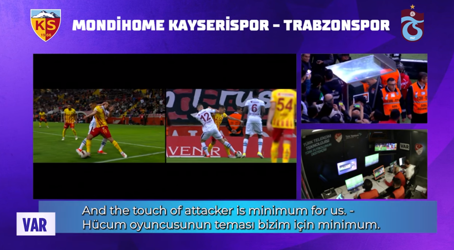 Kayserispor-Trabzonspor maçındaki VAR konuşmaları açıklandı - 3 Kayserispor-Trabzonspor maçındaki VAR konuşmaları açıklandı - 3