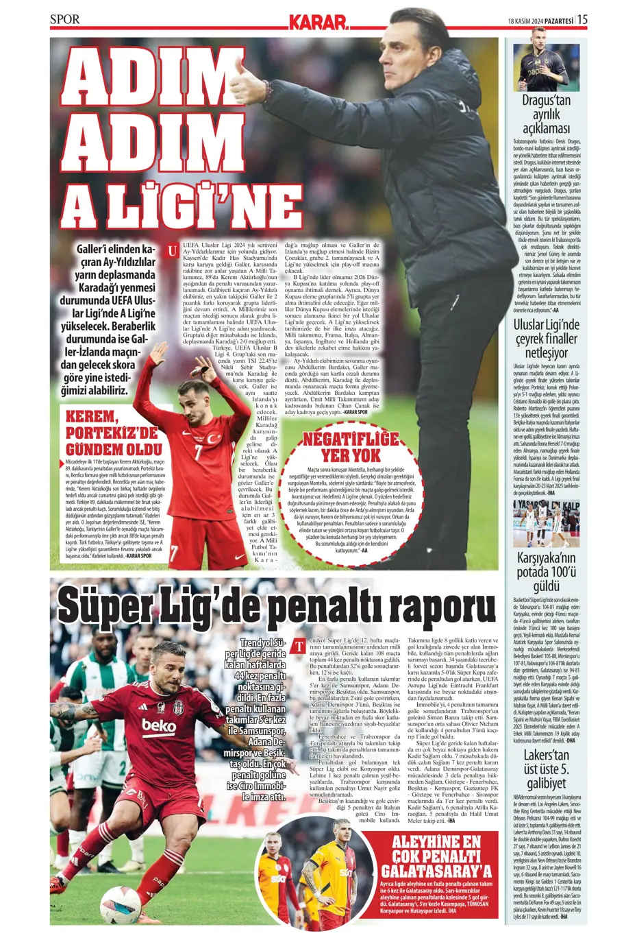 "Talisca olmazsa B planında 2 yıldız var" | Sporun manşetleri - 21