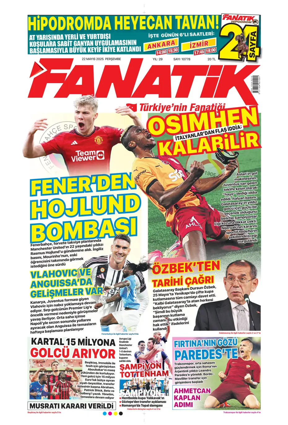 "Aslan Cherki'ye gidiyor" | Sporun manşetleri - 7