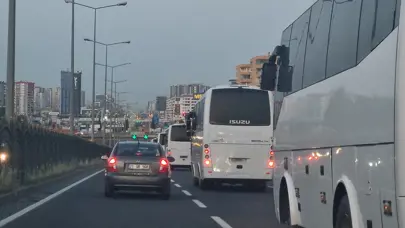 Bursaspor, Diyarbakır'a yoğun güvenlik önlemleriyle geldi