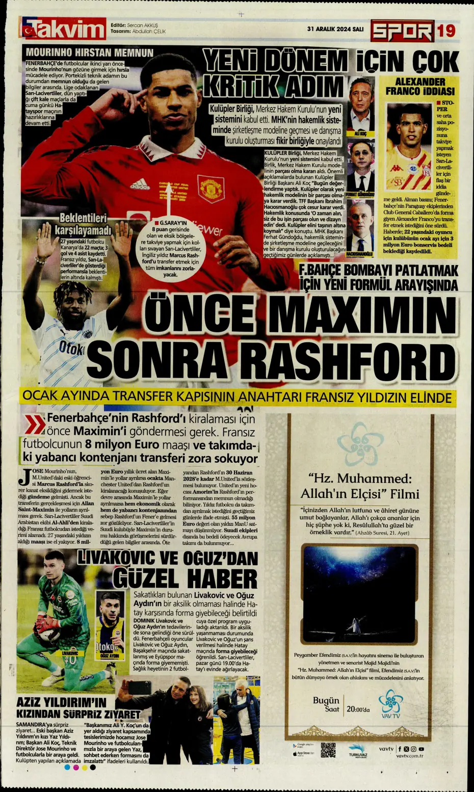 "Sergen Yalçın'la ilk görüşme" | Sporun manşetleri - 38 "Sergen Yalçın'la ilk görüşme" | Sporun manşetleri - 38