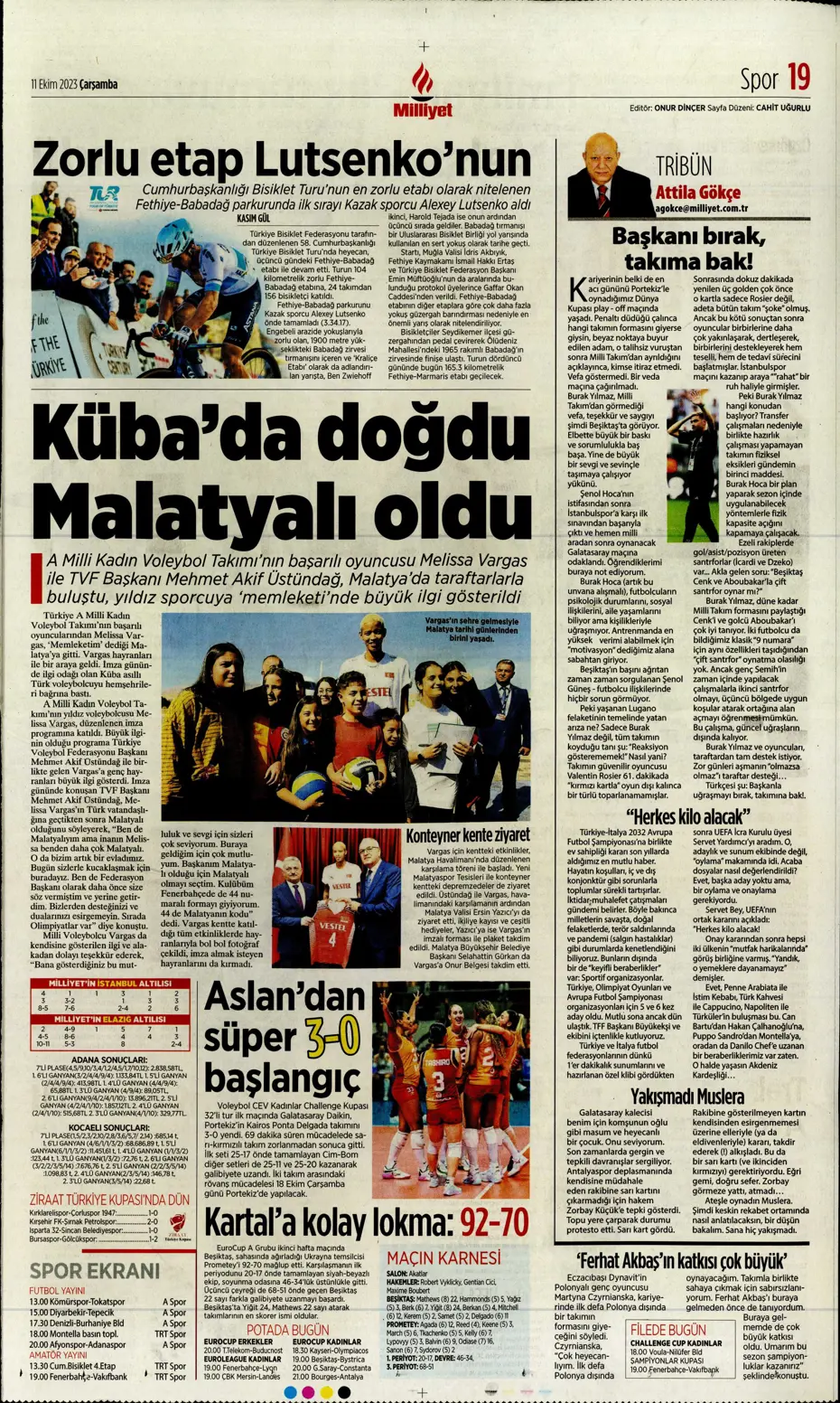 "Sergio Oliveira'ya yol göründü" | Sporun manşetleri (11 Ekim 2023) - 24