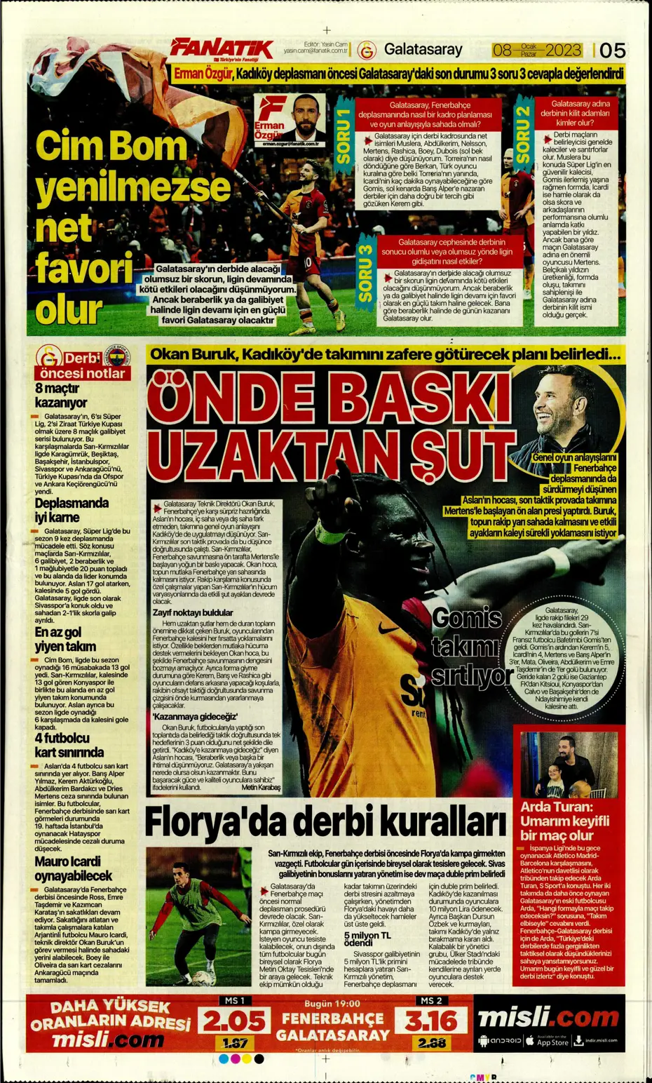 Sporun Manşetleri (8 Ocak 2023) - 12