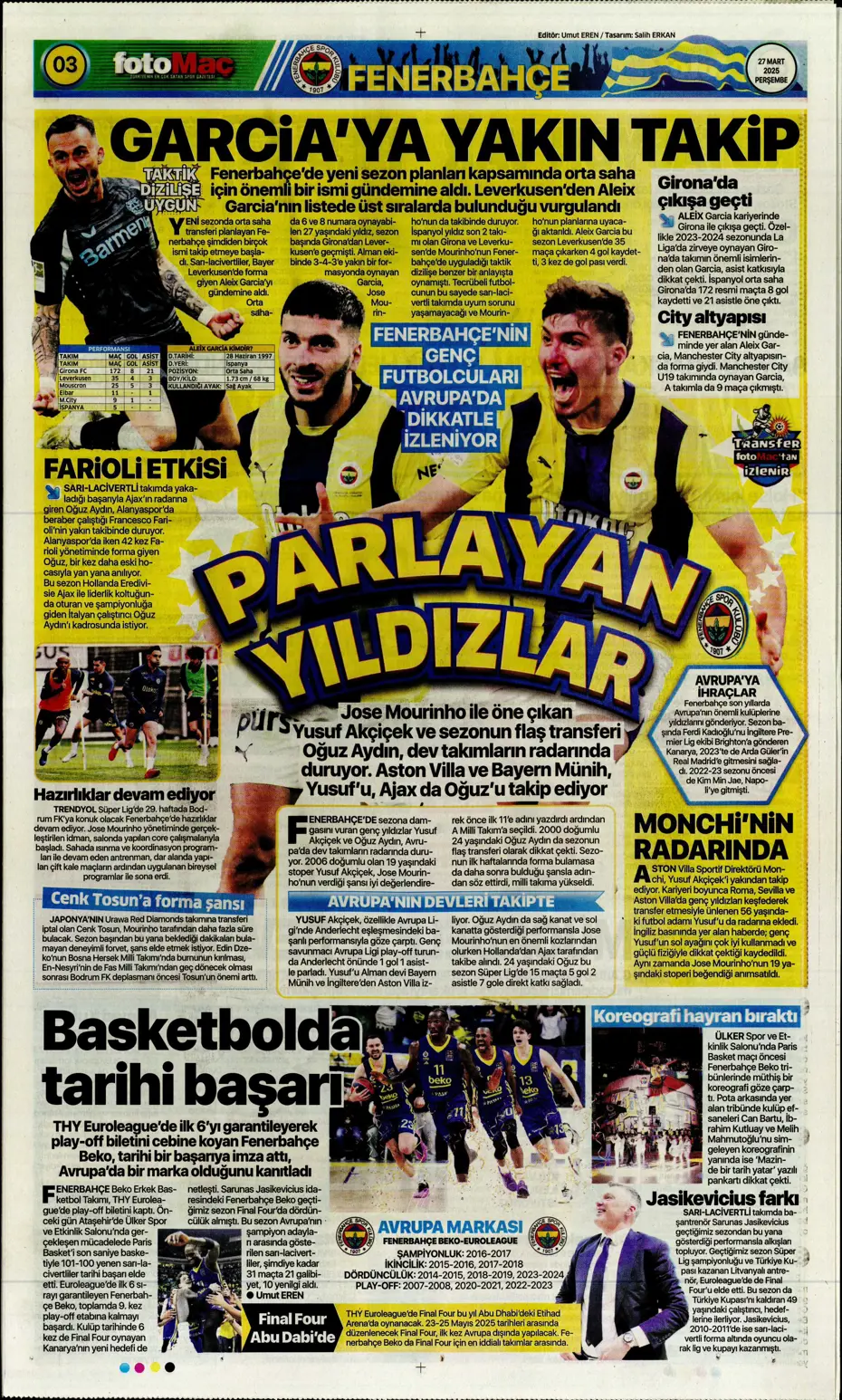 "Fenerbahçe'ye Felix teklifi" | Sporun manşetleri - 10 "Fenerbahçe'ye Felix teklifi" | Sporun manşetleri - 10
