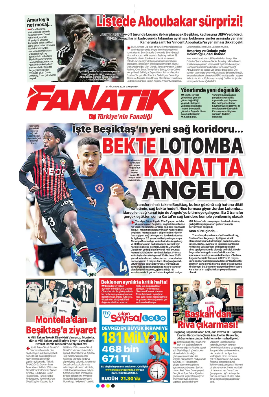 "Dev plan Anderson Talisca" | Sporun manşetleri - 7