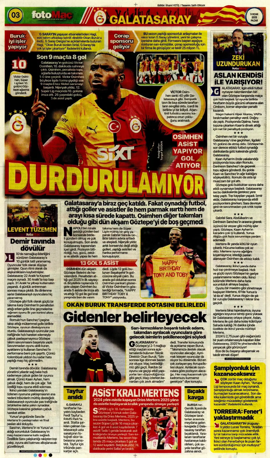 "31 milyon euroluk stoper Fenerbahçe'ye" | Sporun manşetleri - 9
