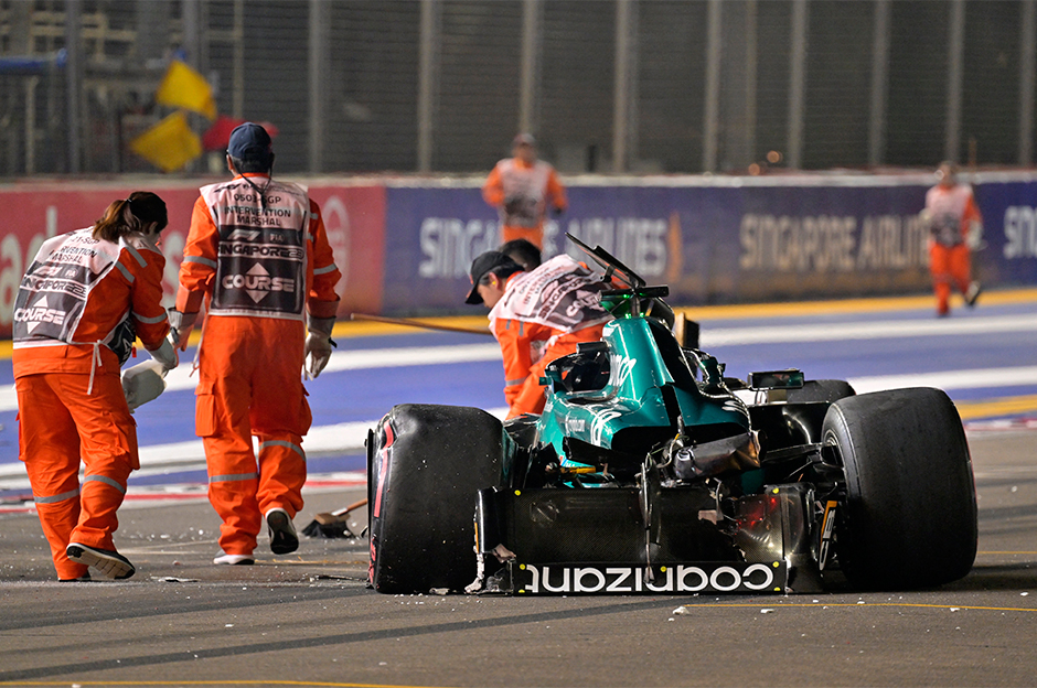 Formula 1'de korkutan kaza