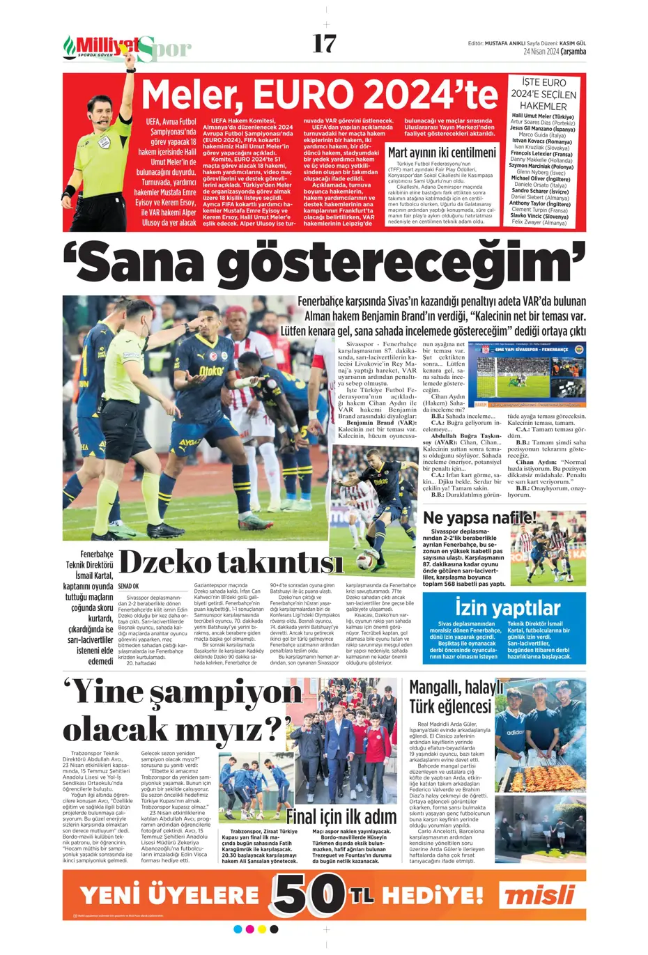 "Yeni Sacha Boey İtalya'dan" | Sporun manşetleri - 21