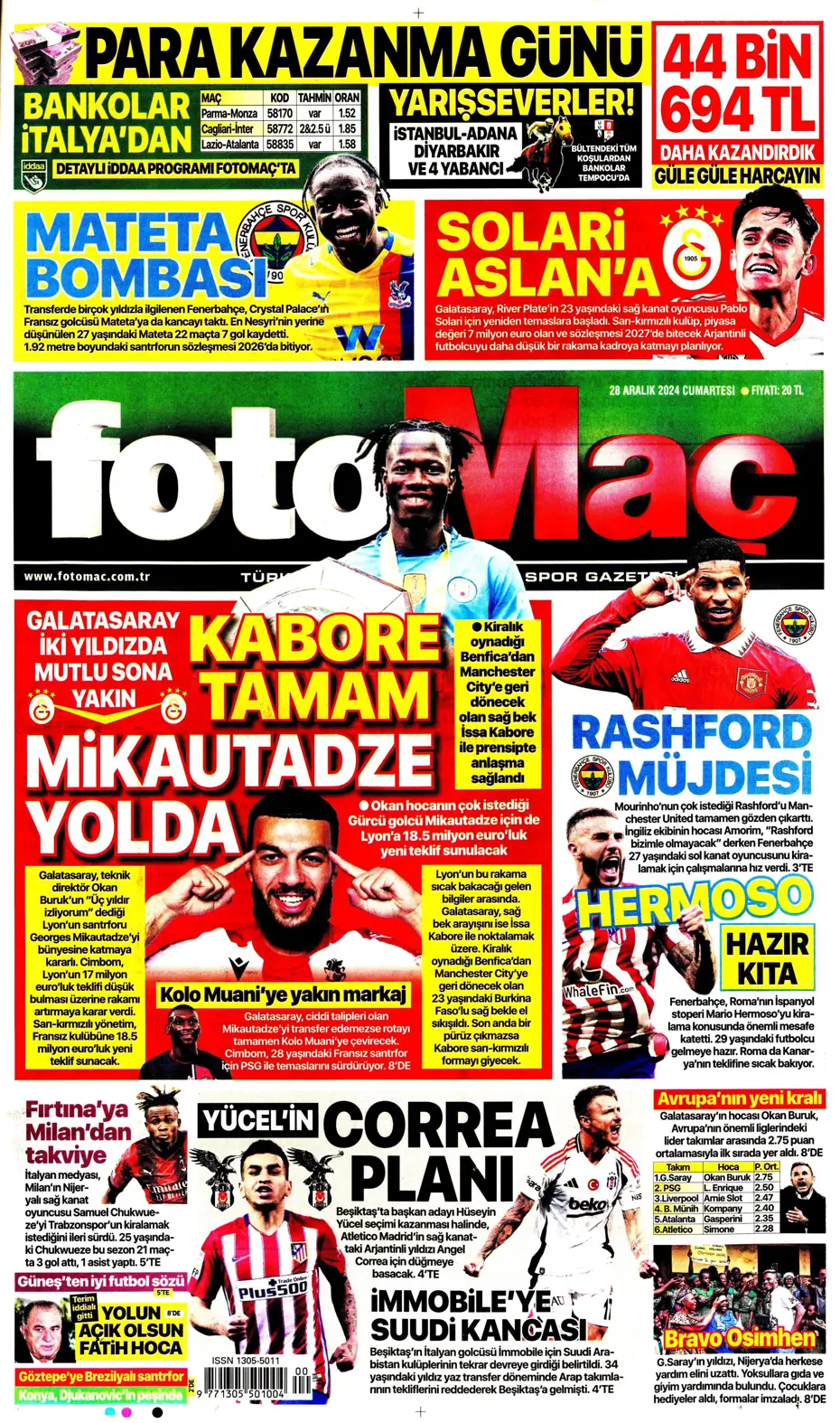 "Ronaldo'nun talebiyle En-Nesyri'ye 40 milyon euro" | Sporun manşetleri - 9