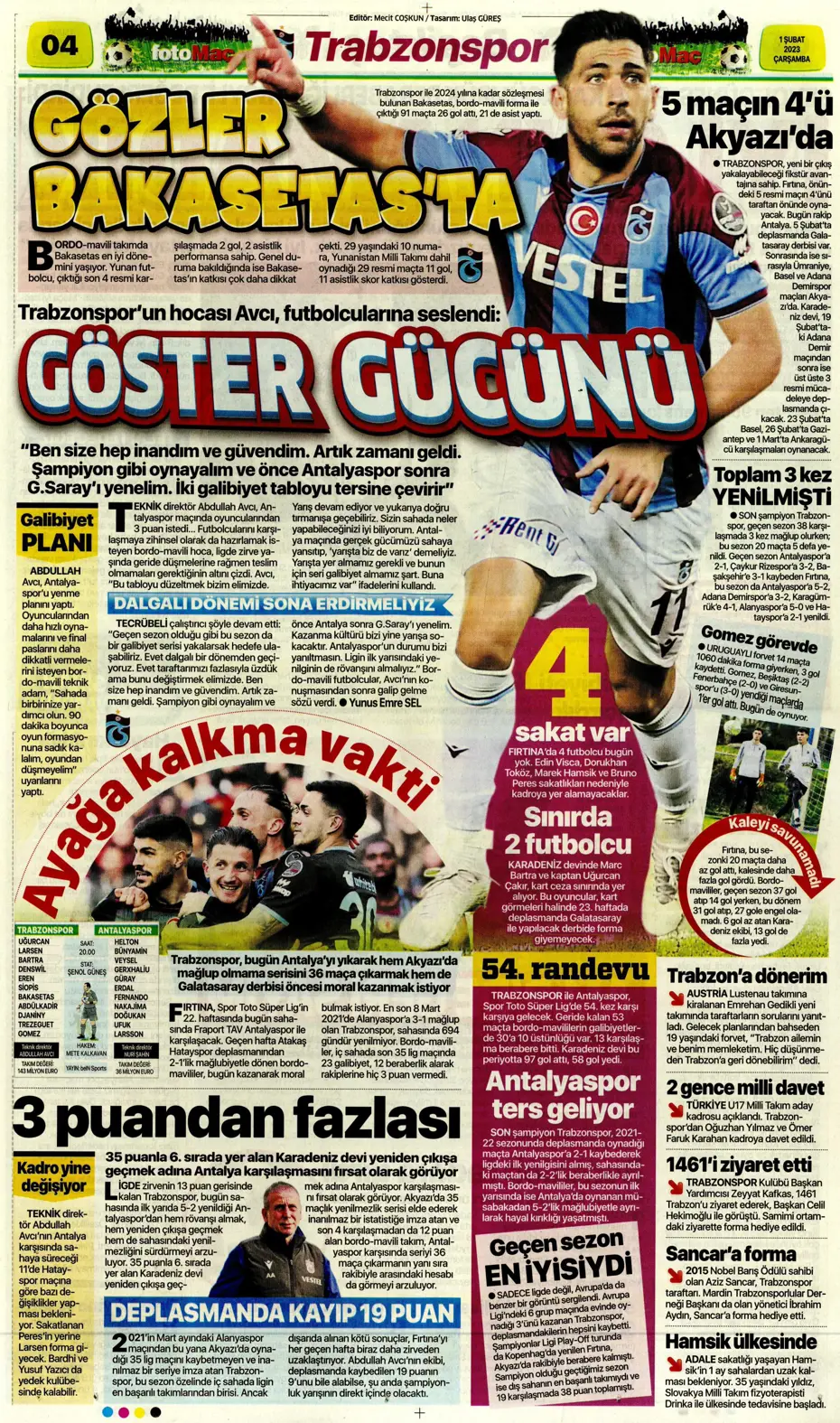 Sporun Manşetleri (1 Şubat 2023) - 18