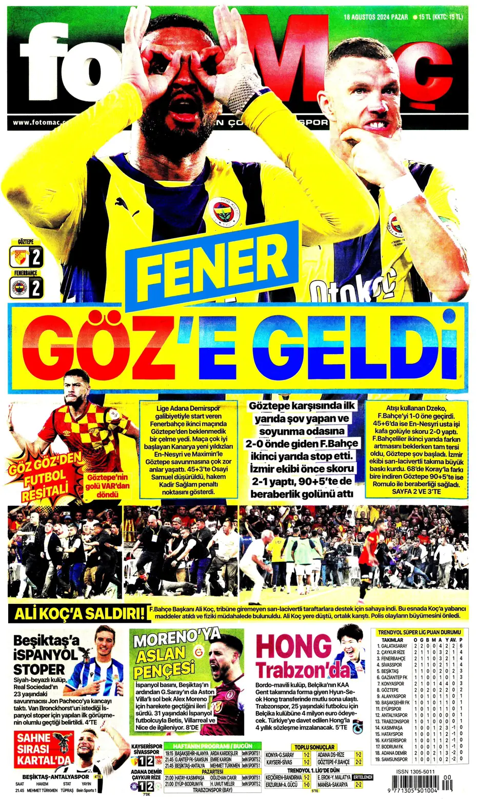 "Aslan'da Ziyech bilmecesi" | Sporun manşetleri (18 Ağustos 2024) - 10 "Aslan'da Ziyech bilmecesi" | Sporun manşetleri (18 Ağustos 2024) - 10