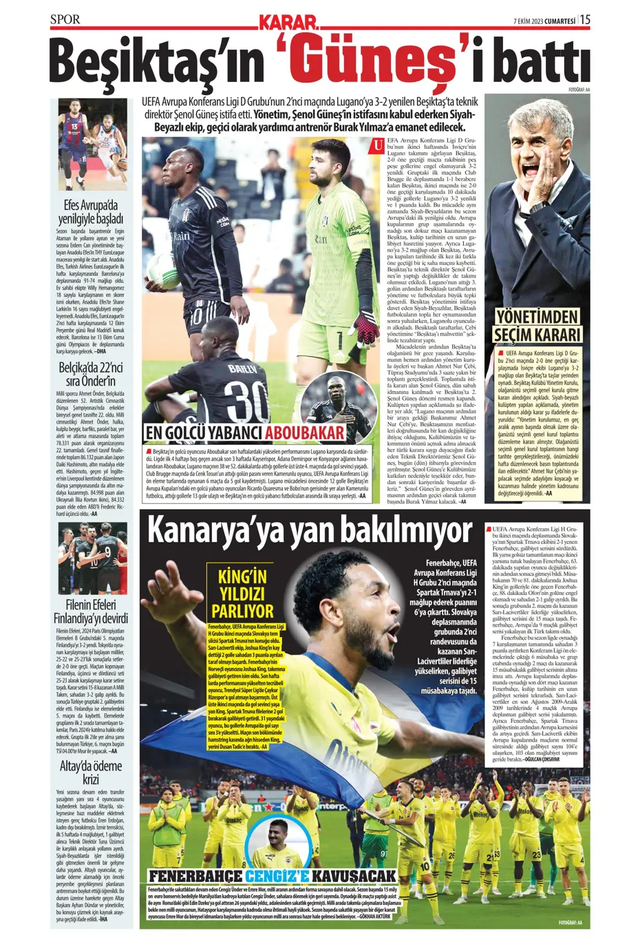 "Şok eden Nelsson iddiası" | Sporun manşetleri (7 Ekim 2023) - 21 "Şok eden Nelsson iddiası" | Sporun manşetleri (7 Ekim 2023) - 21