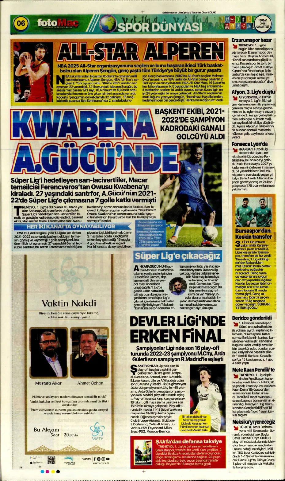 "Morata geliyor" | Sporun manşetleri - 8
