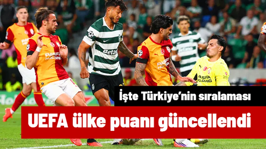 Sporting-Galatasaray maçı sonrası ülke puanı güncellendi