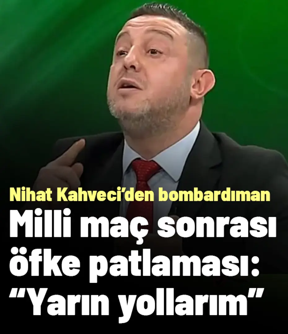 23523nm5-346151 Nihat Kahveci, A Milli Takım'daki o isme öfkesinden stüdyoyu "Yeter" diyerek inletti! Çılgına çeviren açıklama