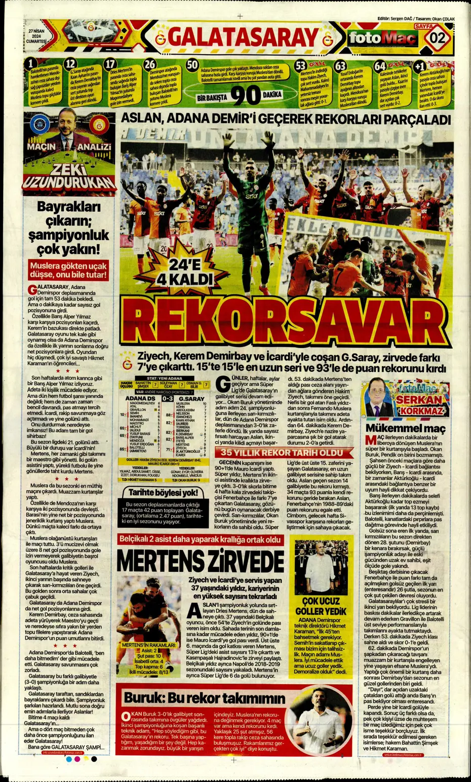 "Kadıköy'de dev kapışma" | Sporun Manşetleri - 10