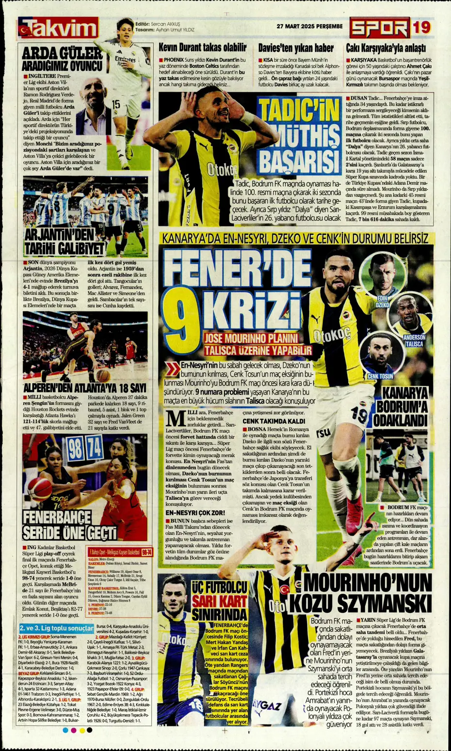 "Fenerbahçe'ye Felix teklifi" | Sporun manşetleri - 33 "Fenerbahçe'ye Felix teklifi" | Sporun manşetleri - 33