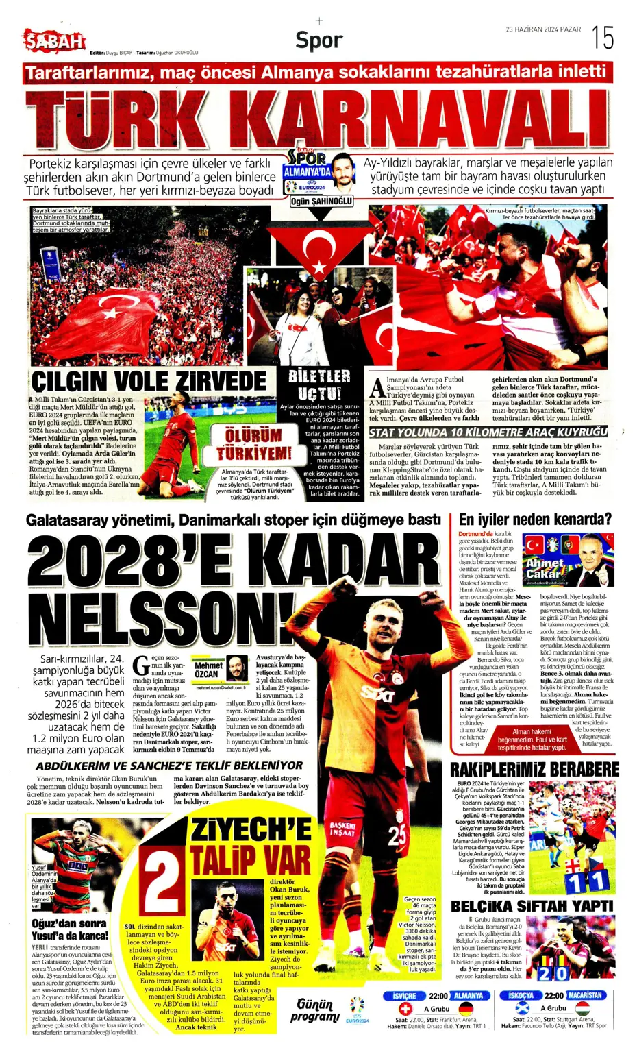 "Liderlik gitti tur elimizde" | Sporun Manşetleri (23 Haziran 2024) - 36