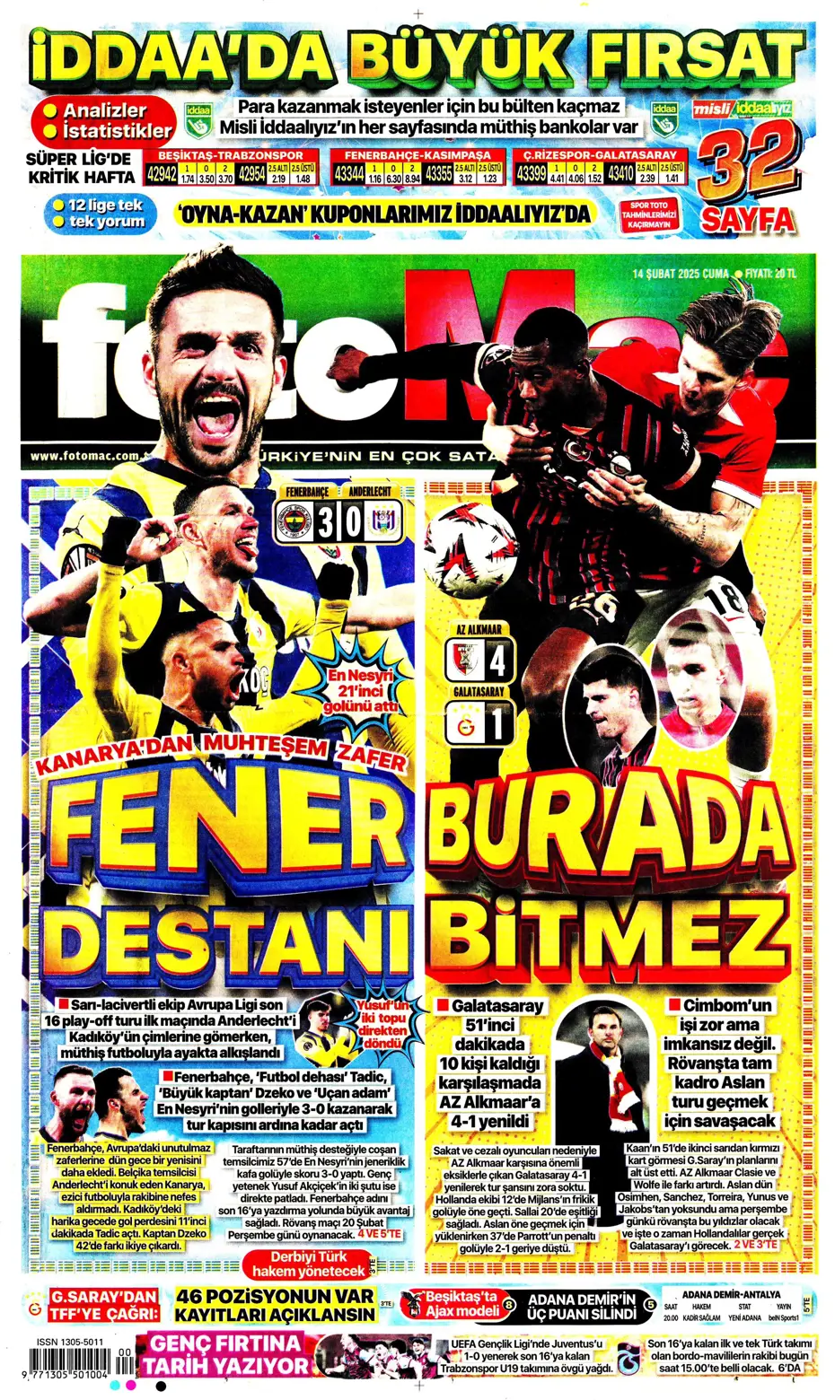 "Galatasaray'ın Avrupa AZabı" | Sporun manşetleri - 11 "Galatasaray'ın Avrupa AZabı" | Sporun manşetleri - 11