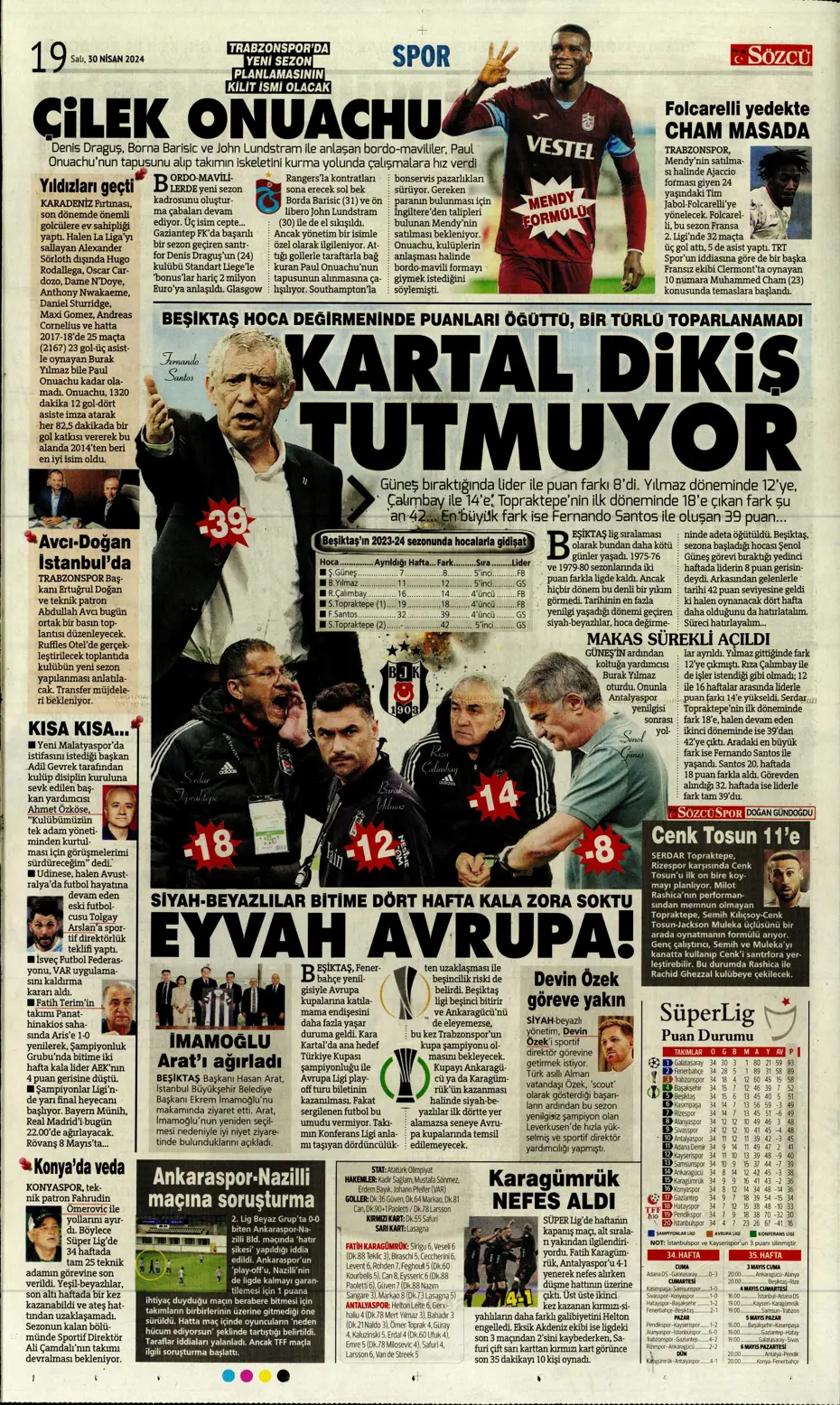 "Real'in golcüsü Aslan'a" | Sporun manşetleri (30 Nisan 2024) - 27