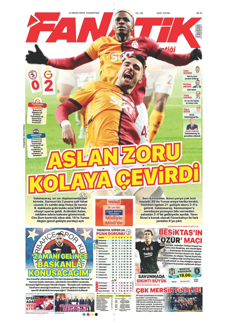 "Türk futbolunun utanç tablosu" | Sporun manşetleri - 6