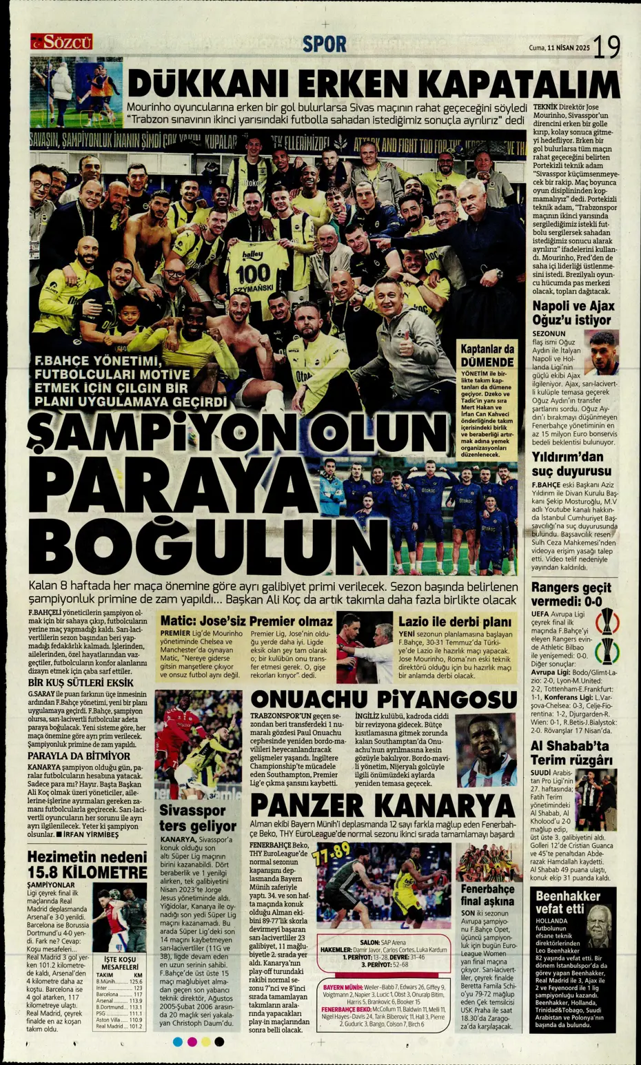 "Real Madrid'den Mourinho hamlesi" | Sporun manşetleri - 27