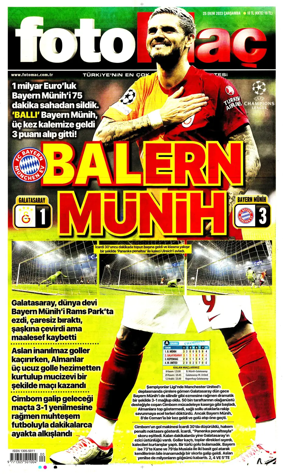 "Adaletin bu mu futbol?" | Sporun manşetleri (25 Ekim 2023) - 9