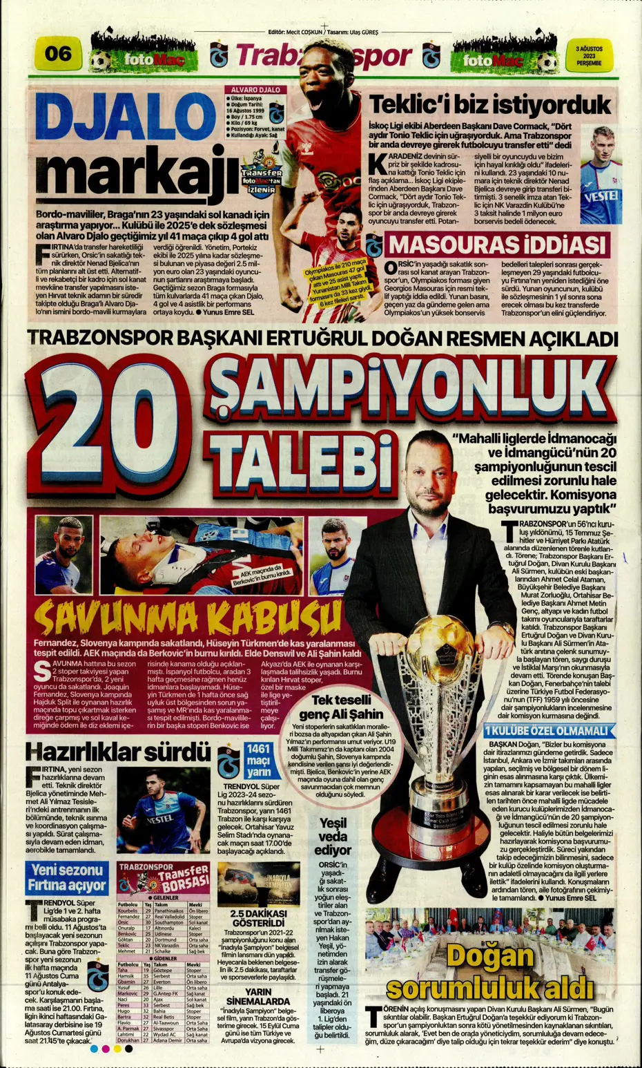 "Adım adım Devler Ligi'ne" | Sporun Manşetleri - 13