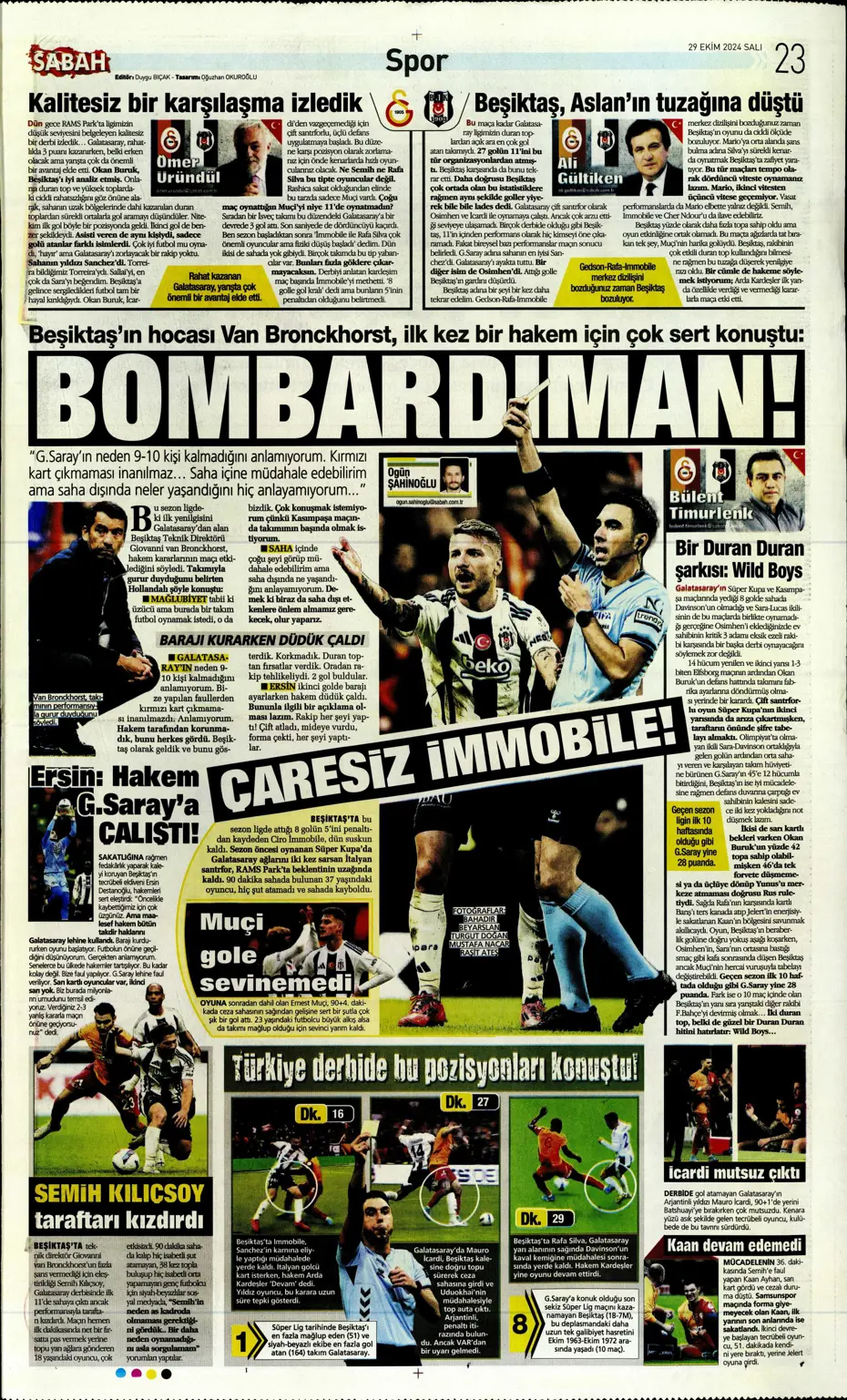 "Cimbom zirvede tek başına" | Sporun manşetleri (29 Ekim 2024) - 37 "Cimbom zirvede tek başına" | Sporun manşetleri (29 Ekim 2024) - 37