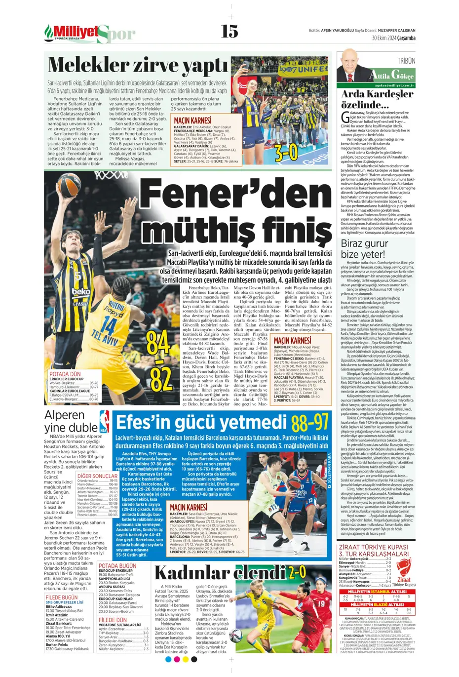 "Anderson Talisca atağı" | Sporun manşetleri - 22