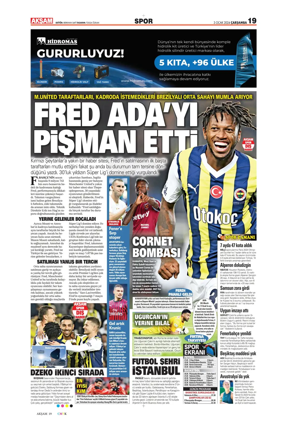 "Kartal'da Gabigol sürprizi" | Sporun manşetleri (3 Ocak 2024) - 3