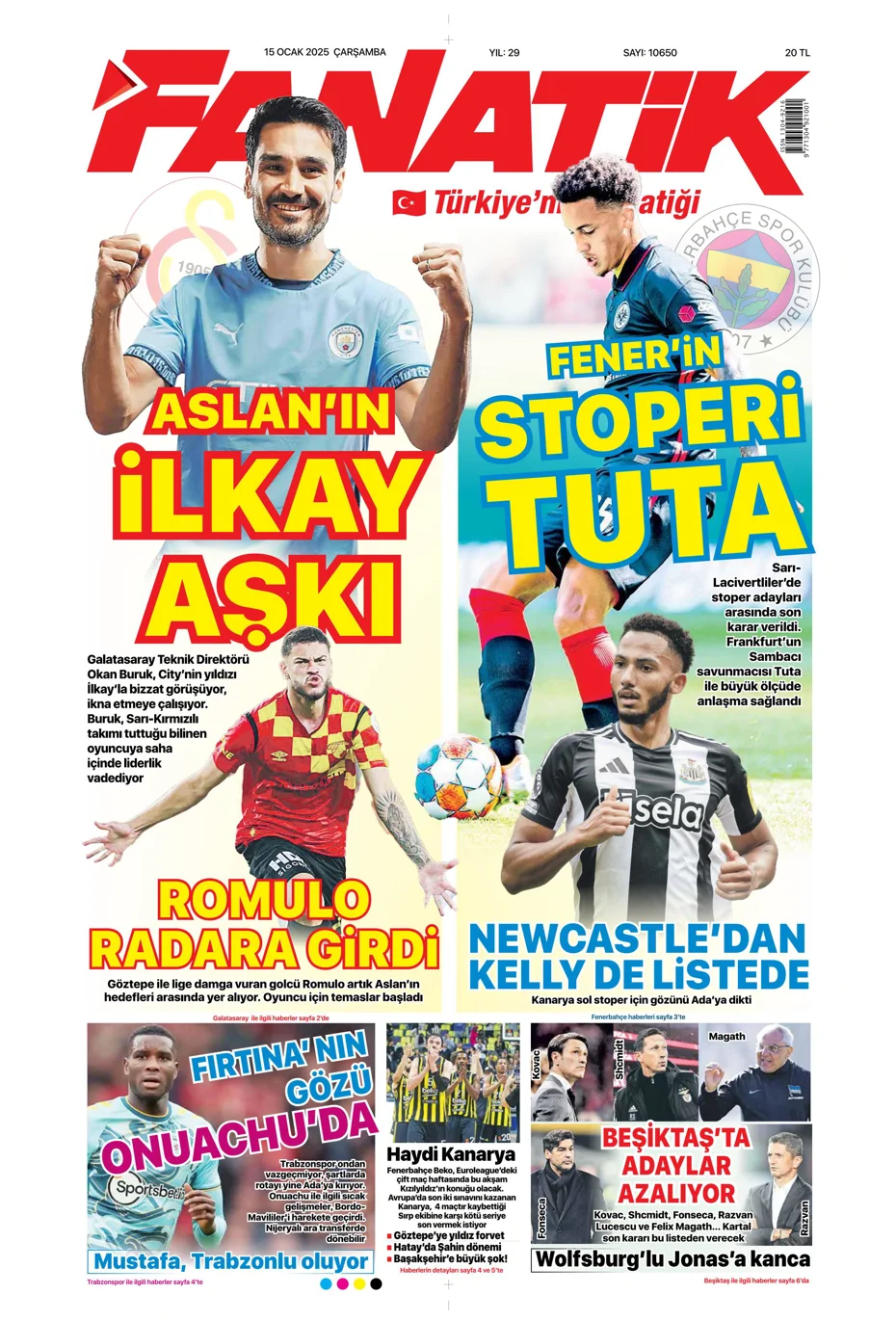 "Fenerbahçe'de yeni hedef Koki Machida" | Sporun manşetleri - 1