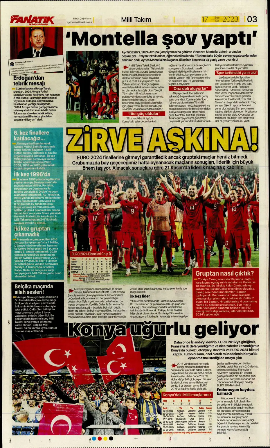 "Türk duvarı Abdülkerim Bardakcı" | Sporun manşetleri (17 Ekim 2023) - 6 "Türk duvarı Abdülkerim Bardakcı" | Sporun manşetleri (17 Ekim 2023) - 6