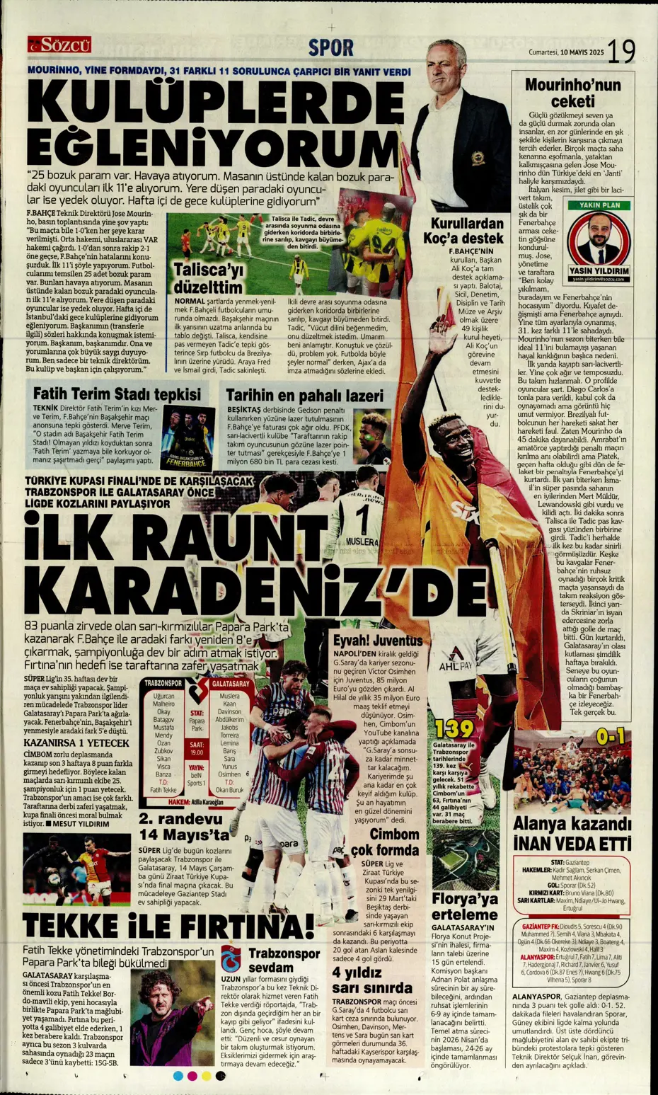 "Türkiye'de bir ilk oldu" | Sporun manşetleri (10 Mayıs 2025) - 21