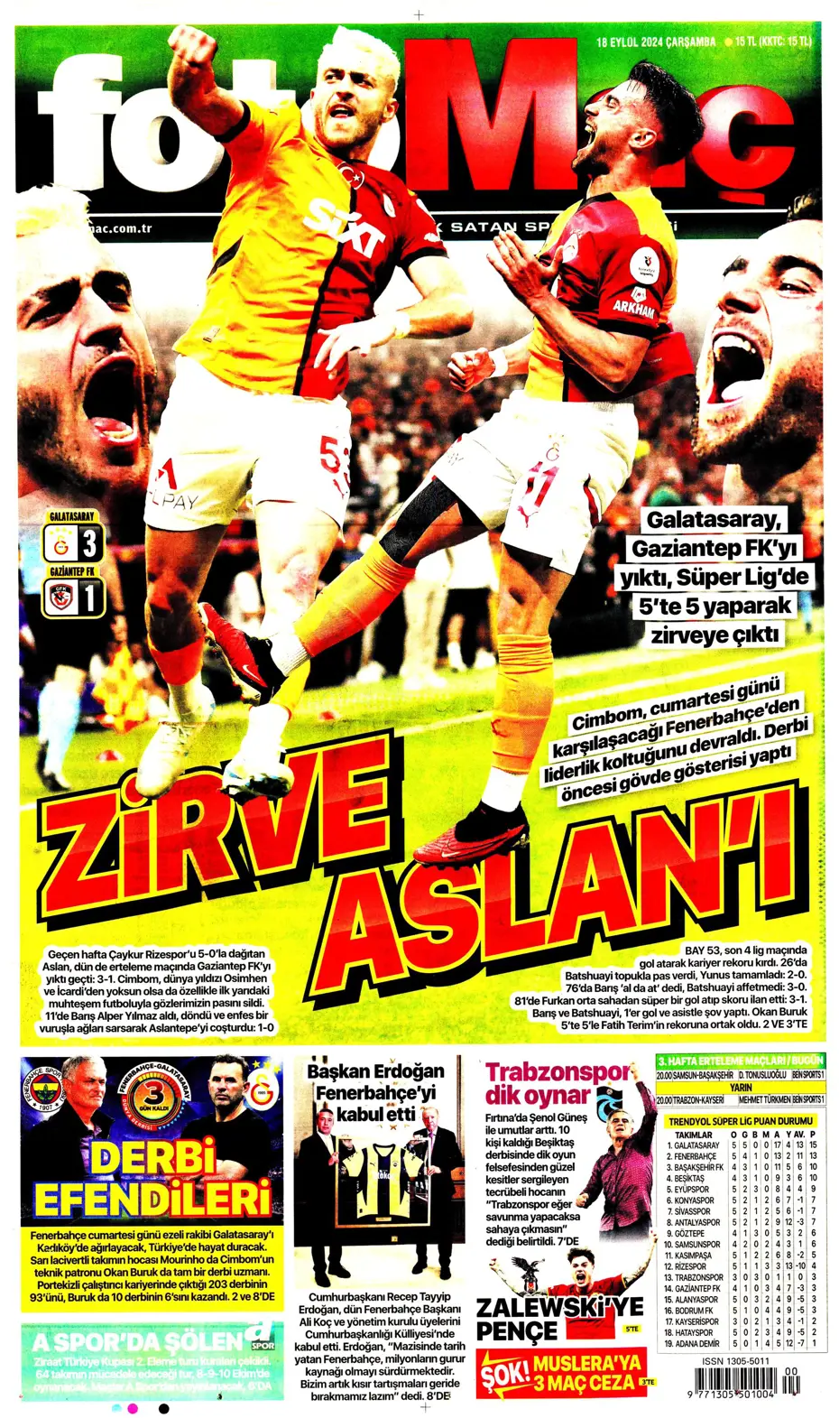 "Jose Mourinho'dan derbi kararı" | Sporun manşetleri - 12 "Jose Mourinho'dan derbi kararı" | Sporun manşetleri - 12