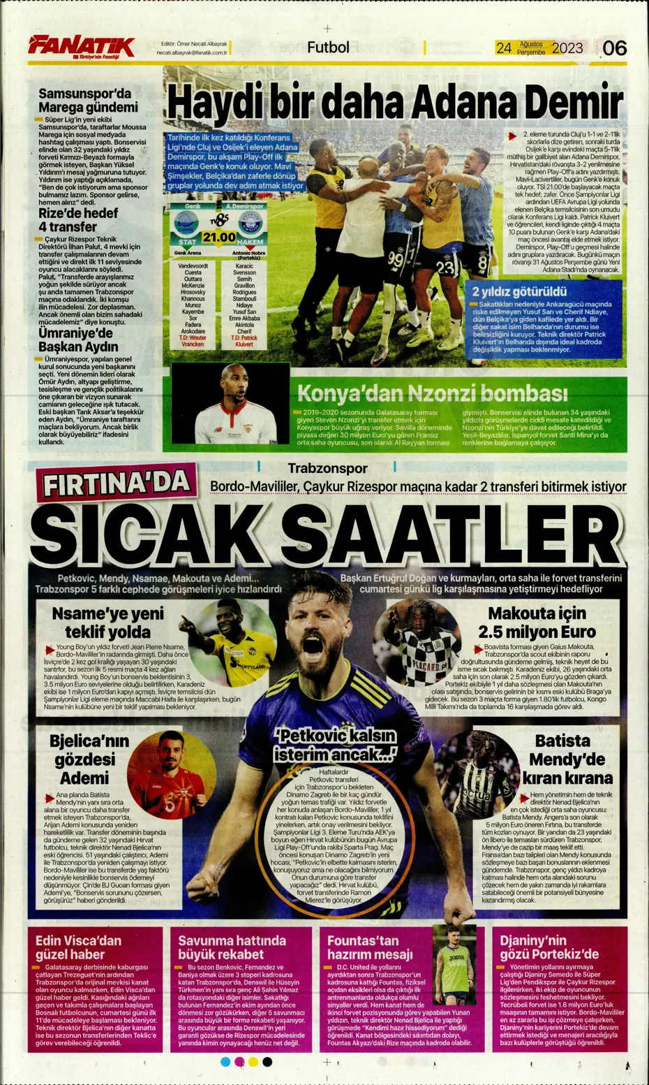"İyi ki varsın Mauro Icardi" | Sporun manşetleri (24 Ağustos 2023) - 9