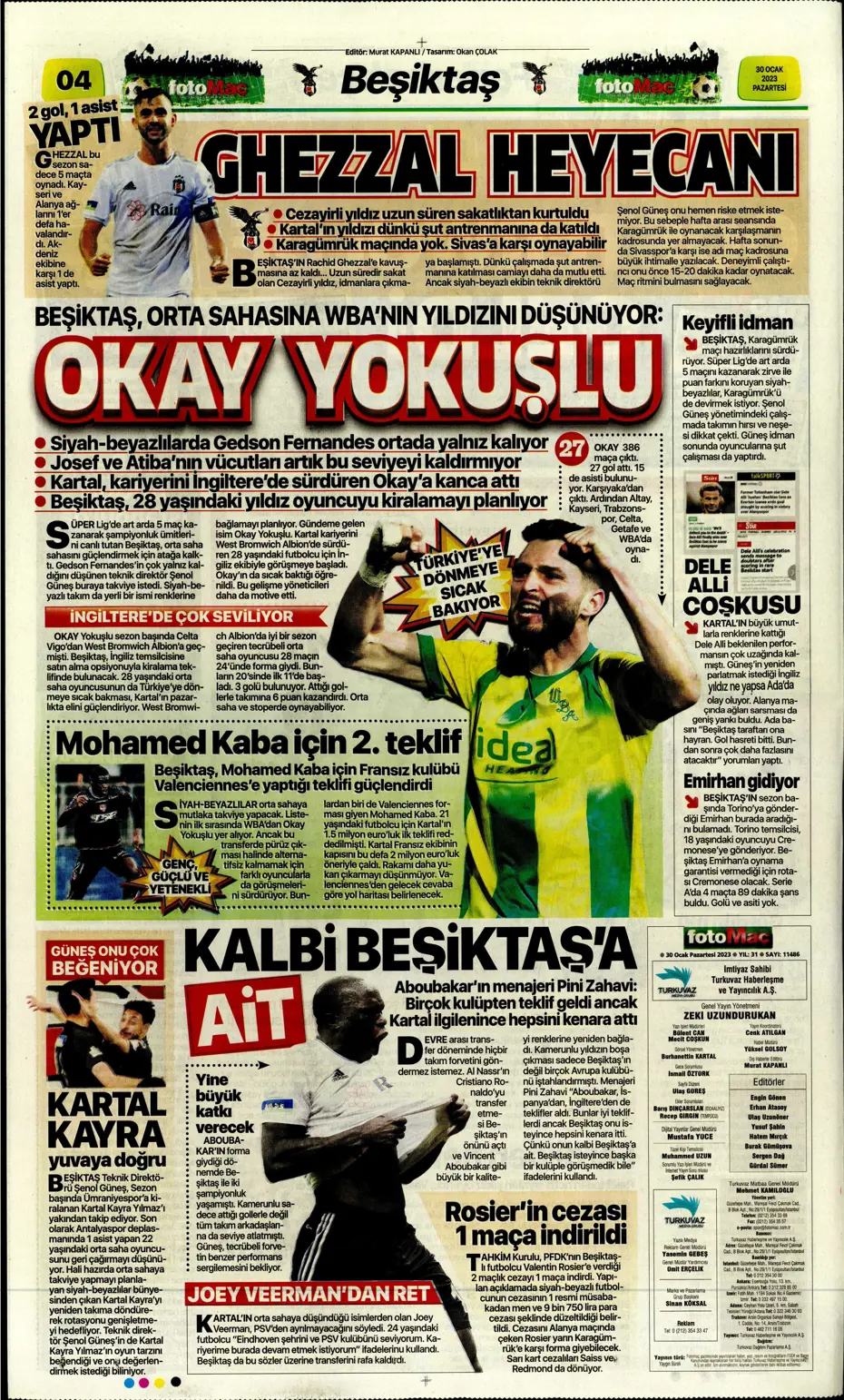 Sporun Manşetleri (30 Ocak 2023) - 14