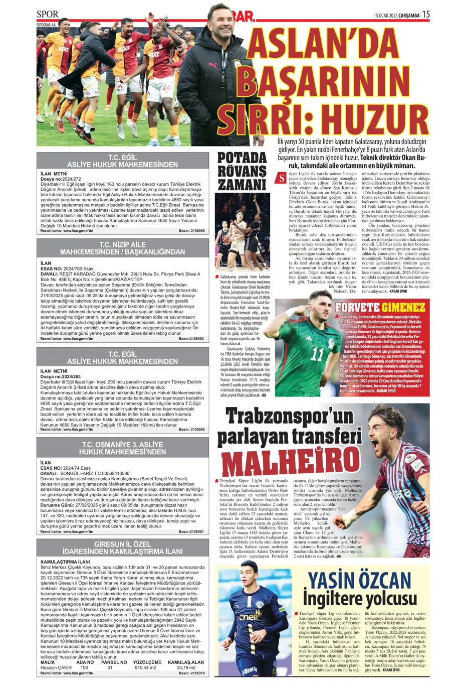 "Fenerbahçe'de yeni hedef Koki Machida" | Sporun manşetleri - 19