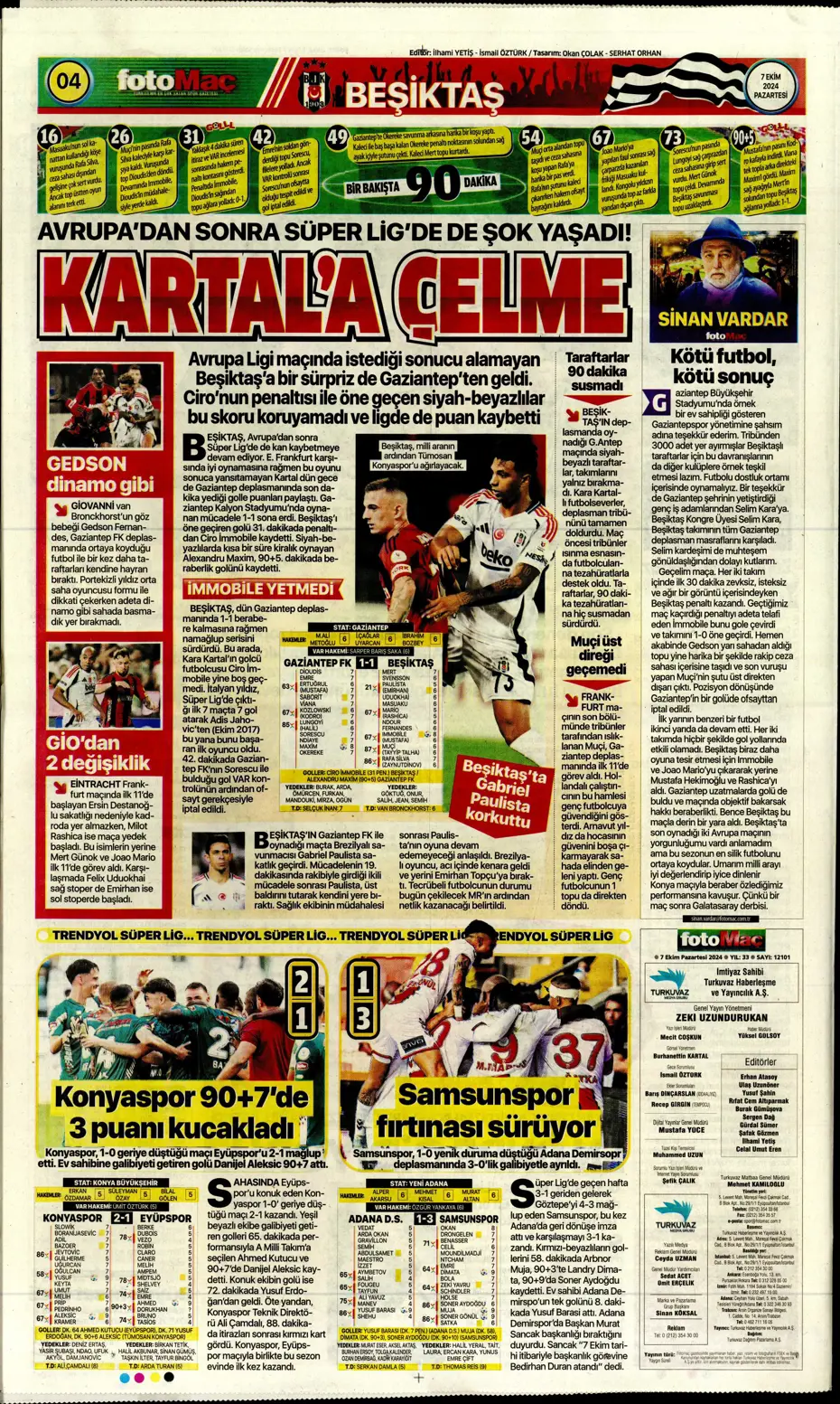 "Mourinho'dan Samsunspor'a yeni sistem" | Sporun manşetleri - 15