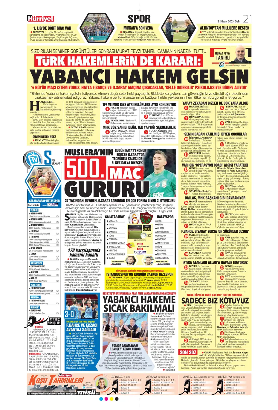 "Fenerbahçe'de tarihi gün" | Sporun manşetleri (2 Nisan 2024) - 18 "Fenerbahçe'de tarihi gün" | Sporun manşetleri (2 Nisan 2024) - 18