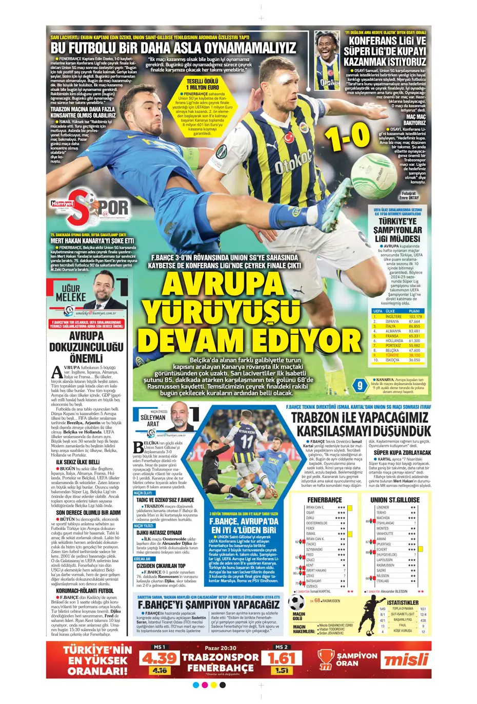 "Atina'ya 4 kaldı" | Sporun manşetleri (15 Mart 2024) - 16 "Atina'ya 4 kaldı" | Sporun manşetleri (15 Mart 2024) - 16