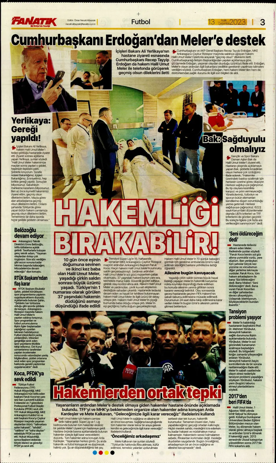 "Aslan'ın yeni yeri Avrupa Ligi" | Sporun manşetleri (13 Aralık 2023) - 5
