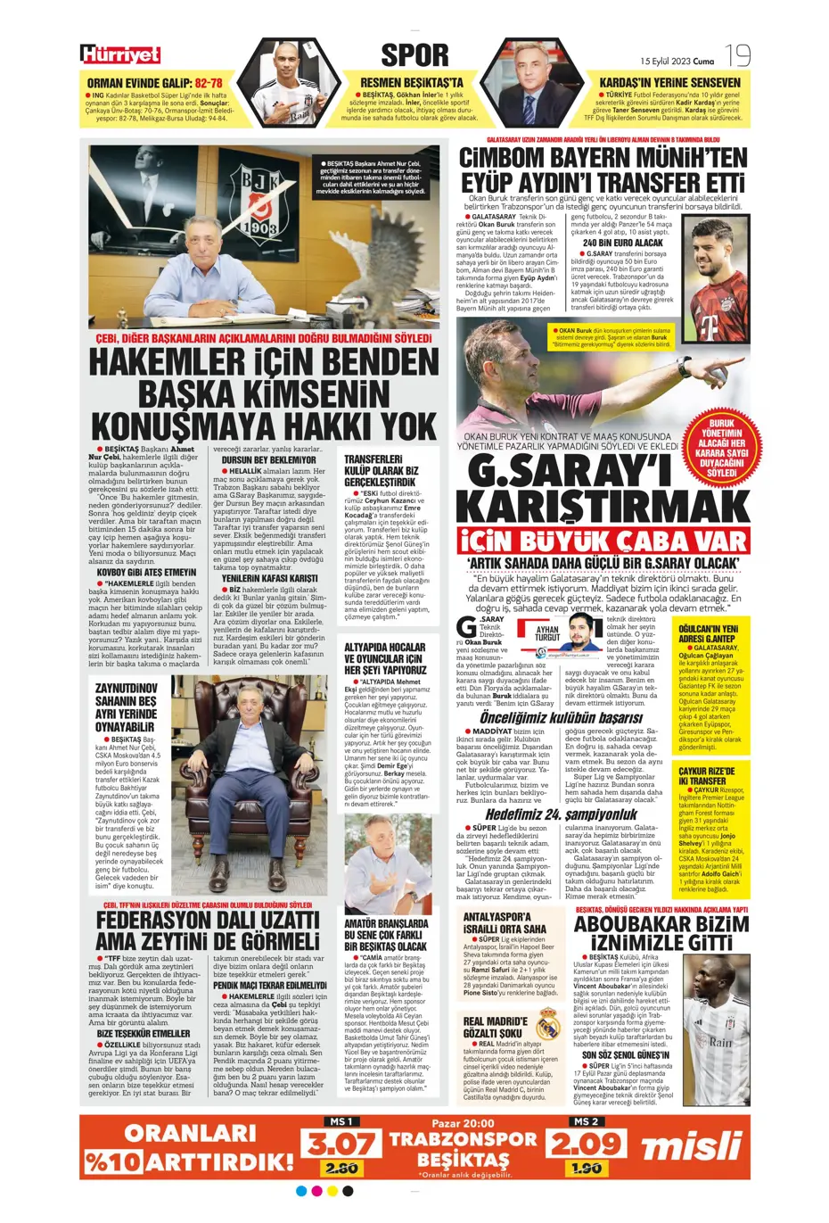 "Kartal'da Xeka seferberliği" | Sporun Manşetleri - 15