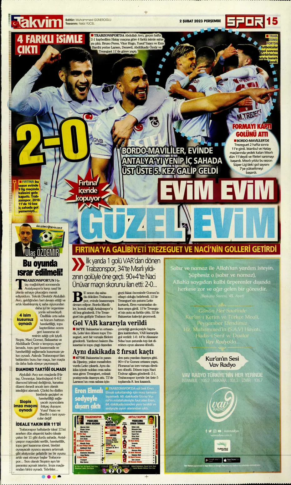 Sporun Manşetleri (2 Şubat 2023) - 42