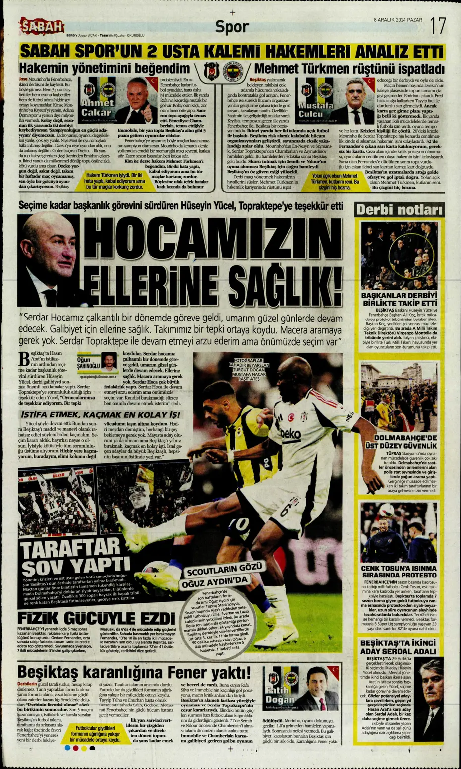 "Derbider Mourinho" | Sporun manşetleri - 23 "Derbider Mourinho" | Sporun manşetleri - 23