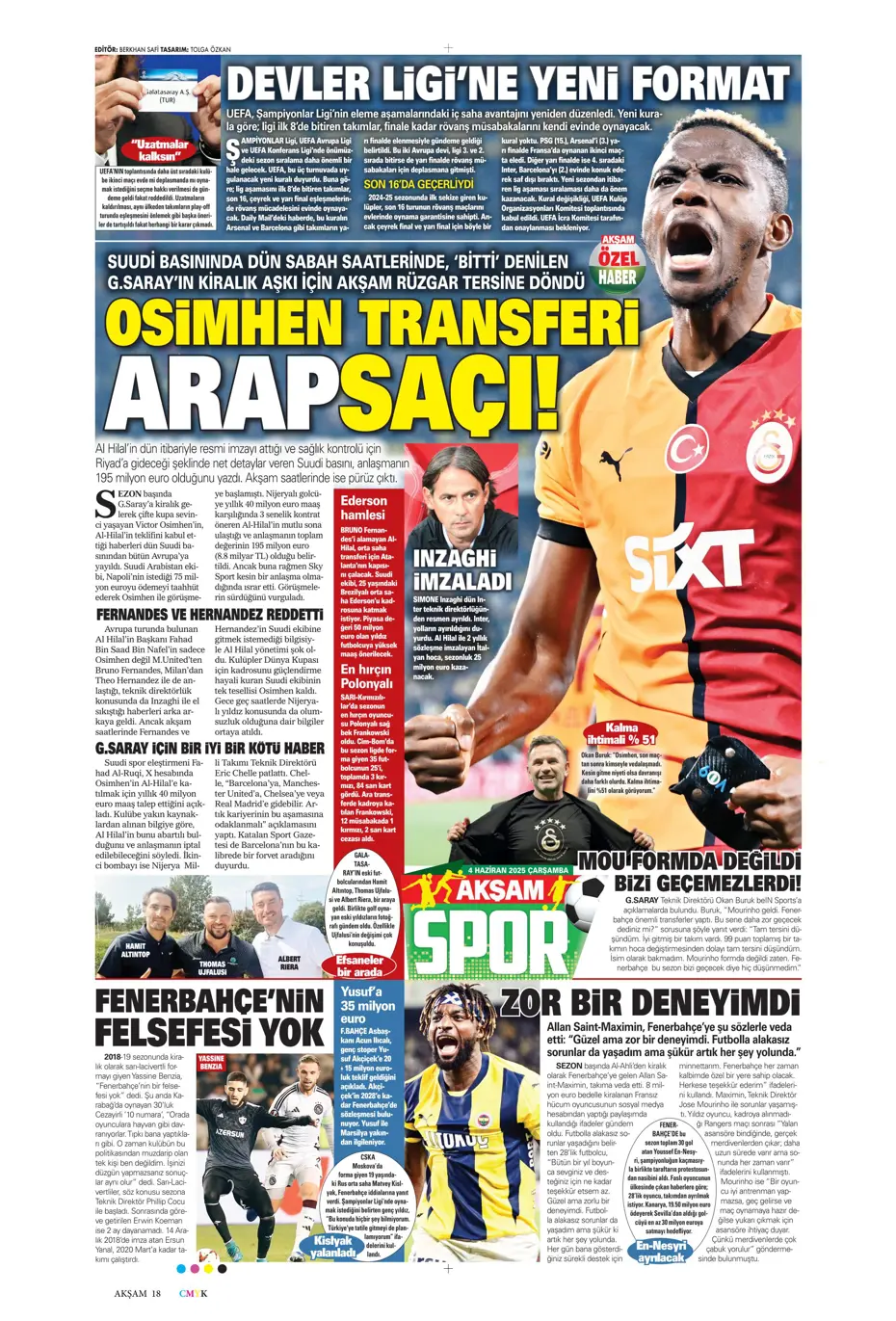 "Fener'den Vlahovic için çılgın teklif" | Sporun manşetleri - 8