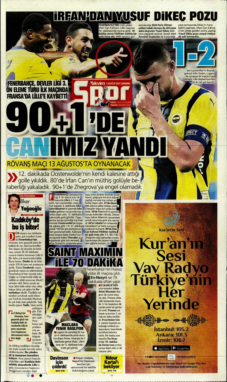 "12 milyon euroya Becao" | Sporun manşetleri - 37 "12 milyon euroya Becao" | Sporun manşetleri - 37