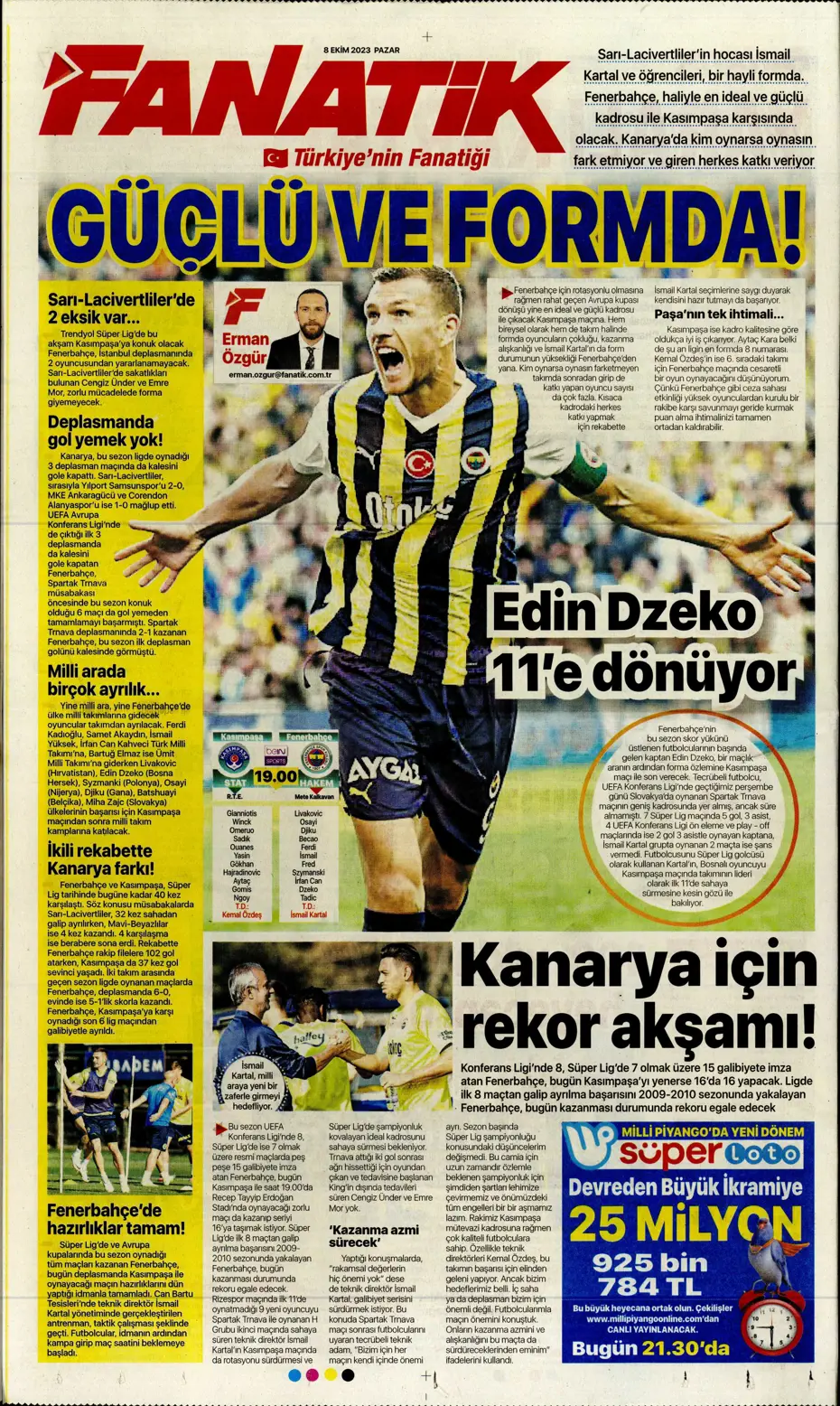 "Bjelica gidiyor, Avcı geliyor" | Sporun manşetleri (8 Ekim 2023) - 11